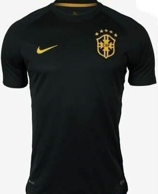 Camisa Preta Seleção Brasileira Oficial de Jogo