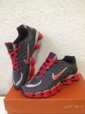 Nike Shox Tlx - 12 Molas - Cinza/Vermelho